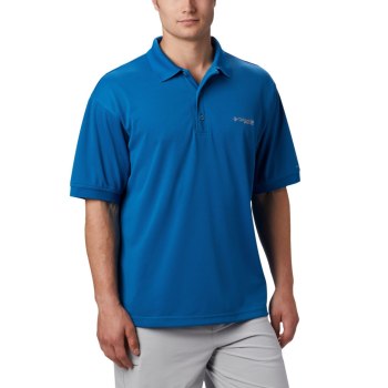 Columbia Polo Heren, PFG Perfect Cast Blauw, 96CRWIAHB